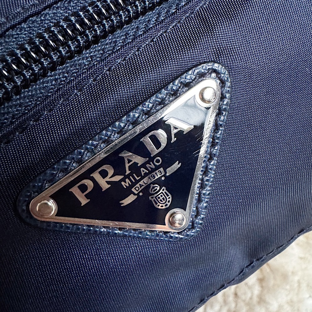 Authentic Prada Re Edition Nylon Triangle Logo Bl… - image 8